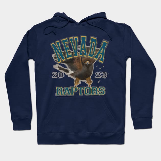 NEVADA RAPTORS Hoodie by JERRYVEE66